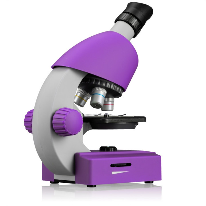 Microscopio BRESSER Junior 40x–640x lila