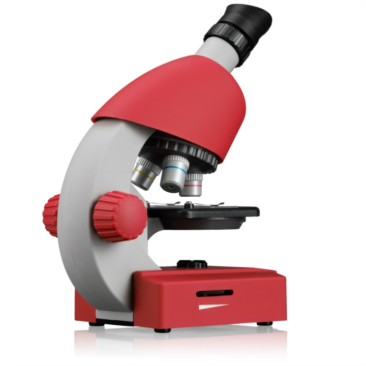 Microscopio BRESSER Junior 40X-640X rojo