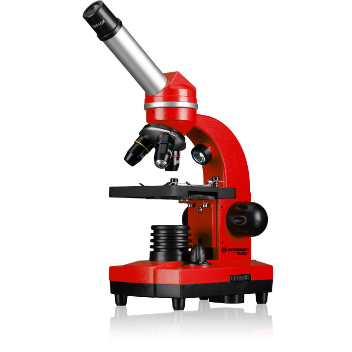Microscopio biológico BRESSER Junior Biolux Set rojo