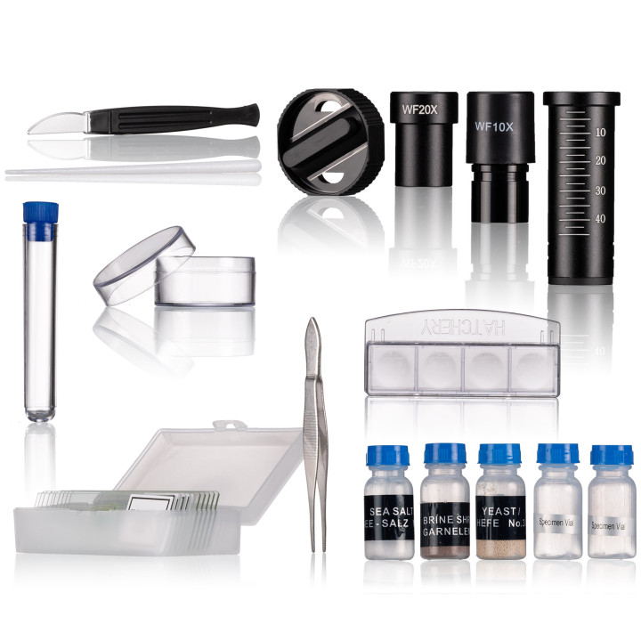 Microscopio biológico BRESSER Junior Biolux Set rojo