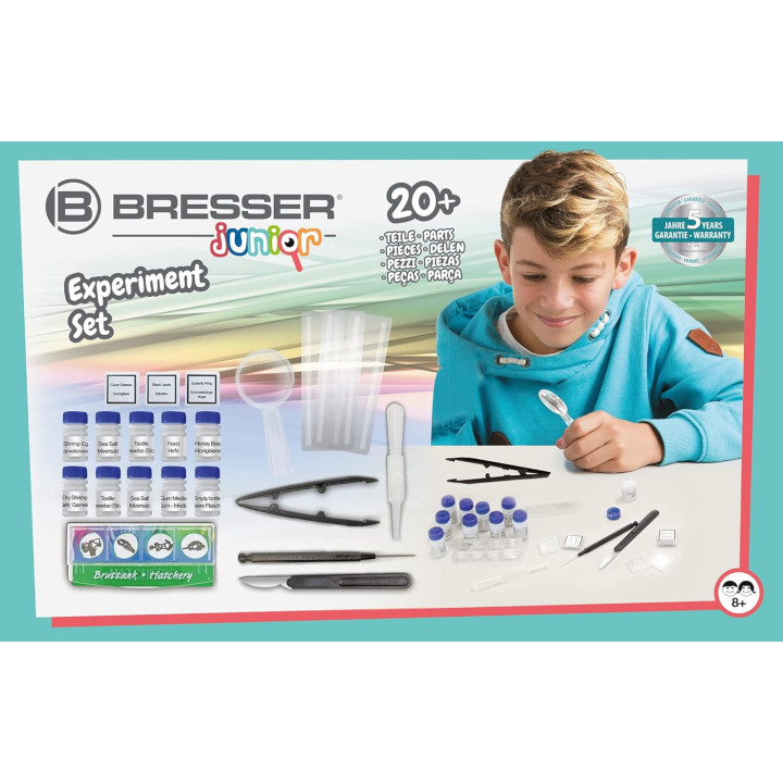 Set de experimento BRESSER Junior +20 para microscopio