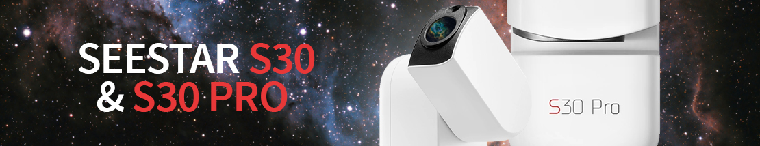 Telescopio inteligente ZWO Seestar S30 y S30 Pro: Astrofotografía automatizada con procesado de imagen integrado y control mediante app para capturar el cosmos fácilmente.